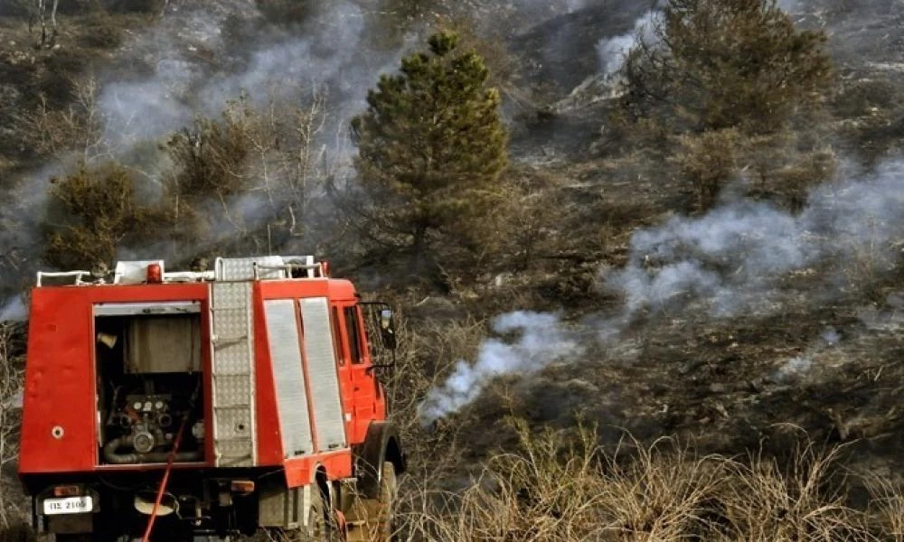 Φωτιά ξέσπασε από κεραυνό στα Γρεβενά- Καίει δύσβατη πλαγιά μέσα στο Δρυμό